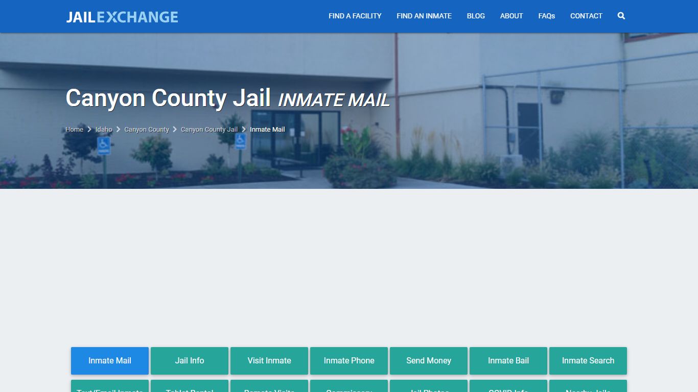 Canyon County Jail Inmate Mail Policies | Caldwell,
